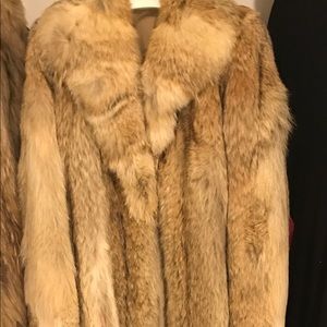 Full length Coyote coat size small